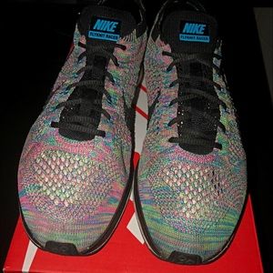 Nike Flyknit Racer Multi colour size 9